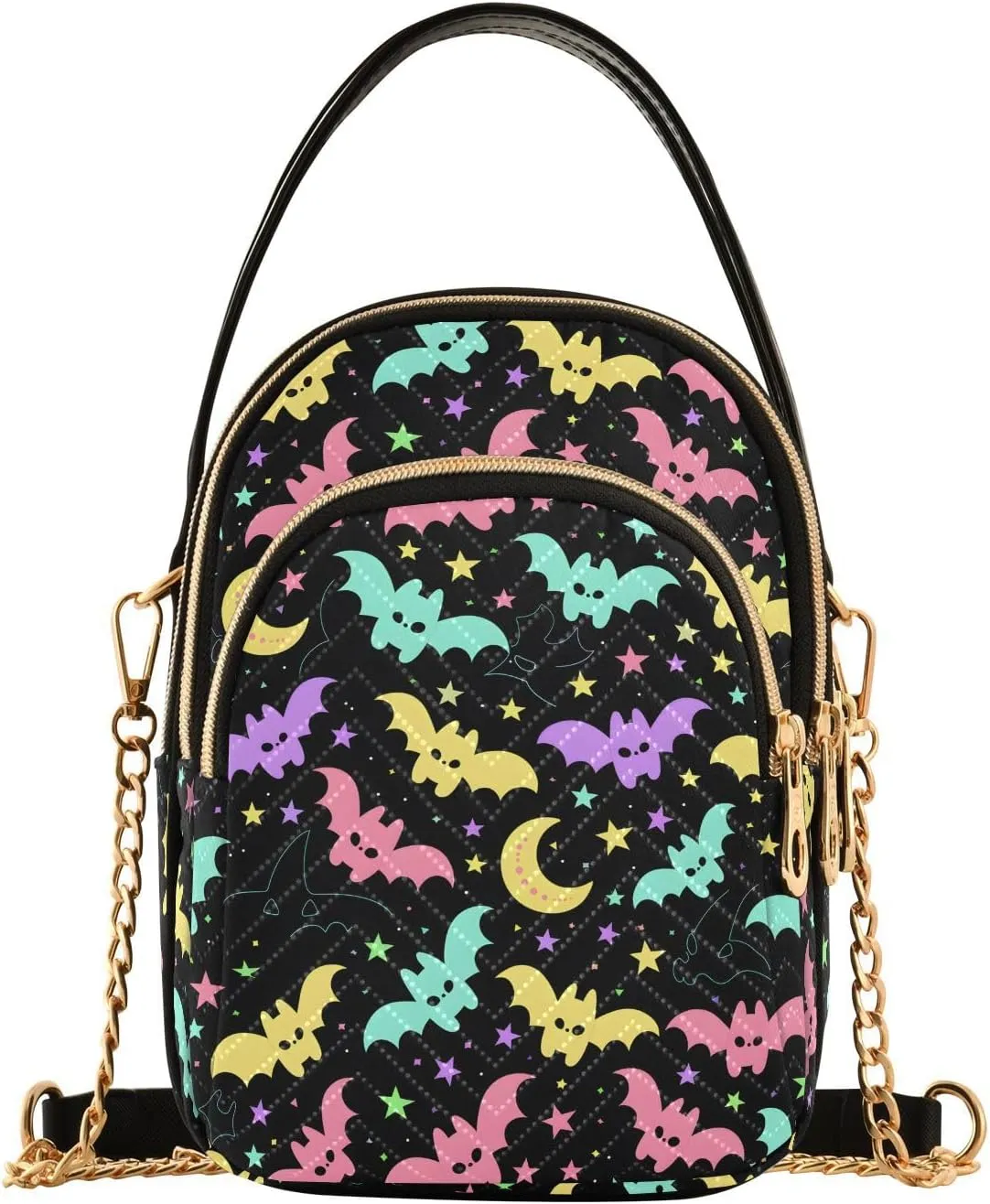 Quilted Crossbody Bags for Women Trendy, Women's Crossbody Handbags Butterfly Travel Cell Phone Purses Bags