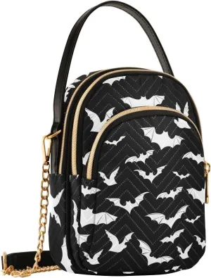 Quilted Crossbody Bags for Women Trendy, Women's Crossbody Handbags Butterfly Travel Cell Phone Purses Bags