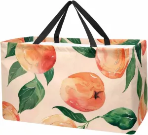 Reusable Grocery Shopping Bag Large Shopping Bag Foldable for Storage Picnic Clothes Pineapple Aesthetic Pattern