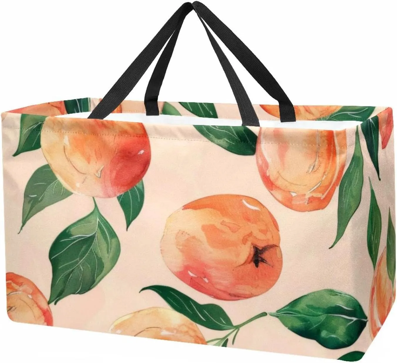 Reusable Grocery Shopping Bag Large Shopping Bag Foldable for Storage Picnic Clothes Pineapple Aesthetic Pattern