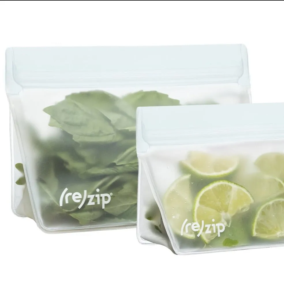 (re)zip - 1 Cup   2 Cup Stand Up Storage Bags