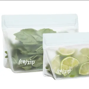 (re)zip - 1 Cup   2 Cup Stand Up Storage Bags