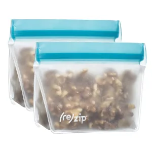 (re)zip - 1 Cup Leakproof, Reusable Storage Bags - 2 Pack