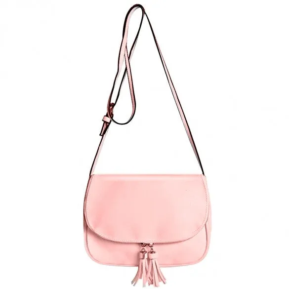 Sweet Women Girls Shoulder Bag Synthetic Leather Fringe Bag Cross Body Message Bag