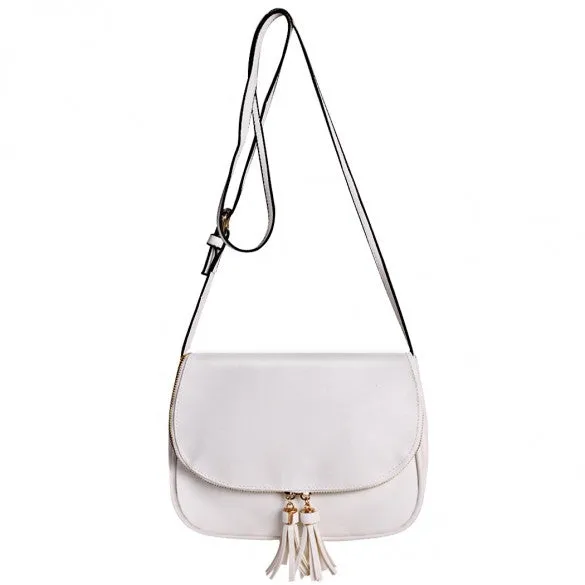 Sweet Women Girls Shoulder Bag Synthetic Leather Fringe Bag Cross Body Message Bag