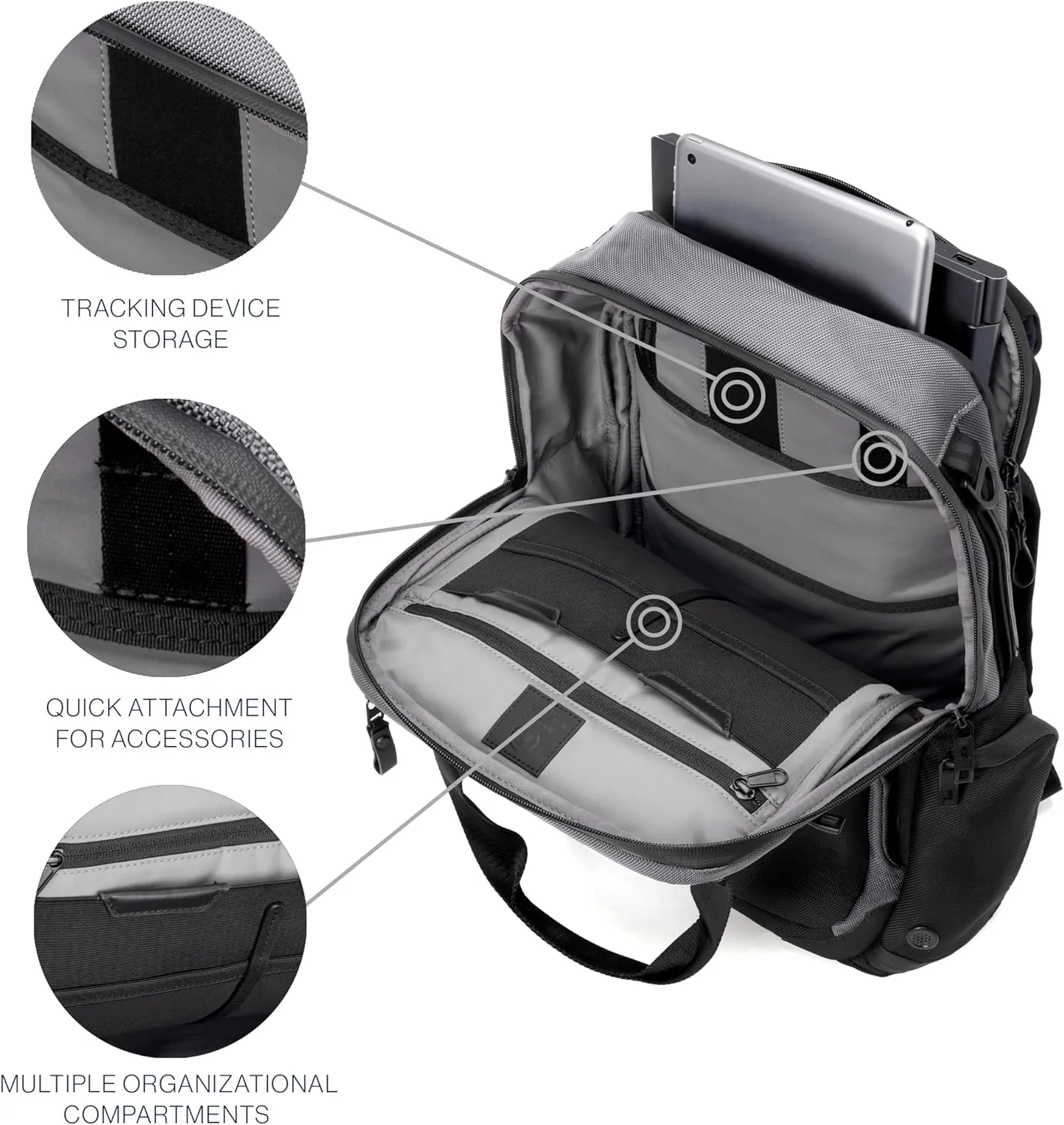 Travelpro Altitude Medium Expandable Travel Laptop Backpack 25-30L, 16 Inch Laptop, Water Resistant, Work, Business, Men and Women, Falcon Grey
