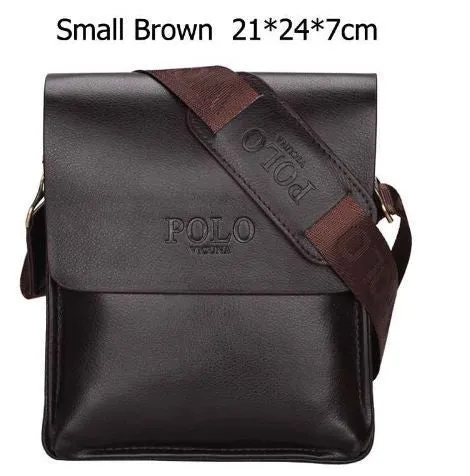 VICUNA POLO Famous Brand Leather Men Bag Casual Business Leather Mens Messenger Bag Vintage Men's Crossbody Bag bolsas male
