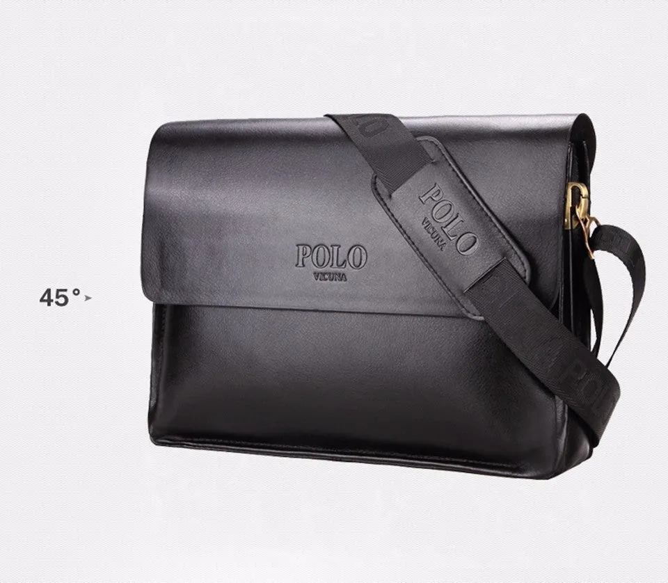 VICUNA POLO Famous Brand Leather Men Bag Casual Business Leather Mens Messenger Bag Vintage Men's Crossbody Bag bolsas male