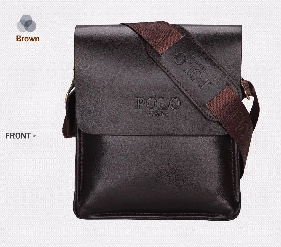 VICUNA POLO Famous Brand Leather Men Bag Casual Business Leather Mens Messenger Bag Vintage Men's Crossbody Bag bolsas male