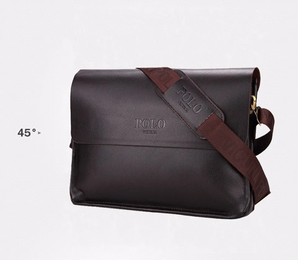 VICUNA POLO Famous Brand Leather Men Bag Casual Business Leather Mens Messenger Bag Vintage Men's Crossbody Bag bolsas male