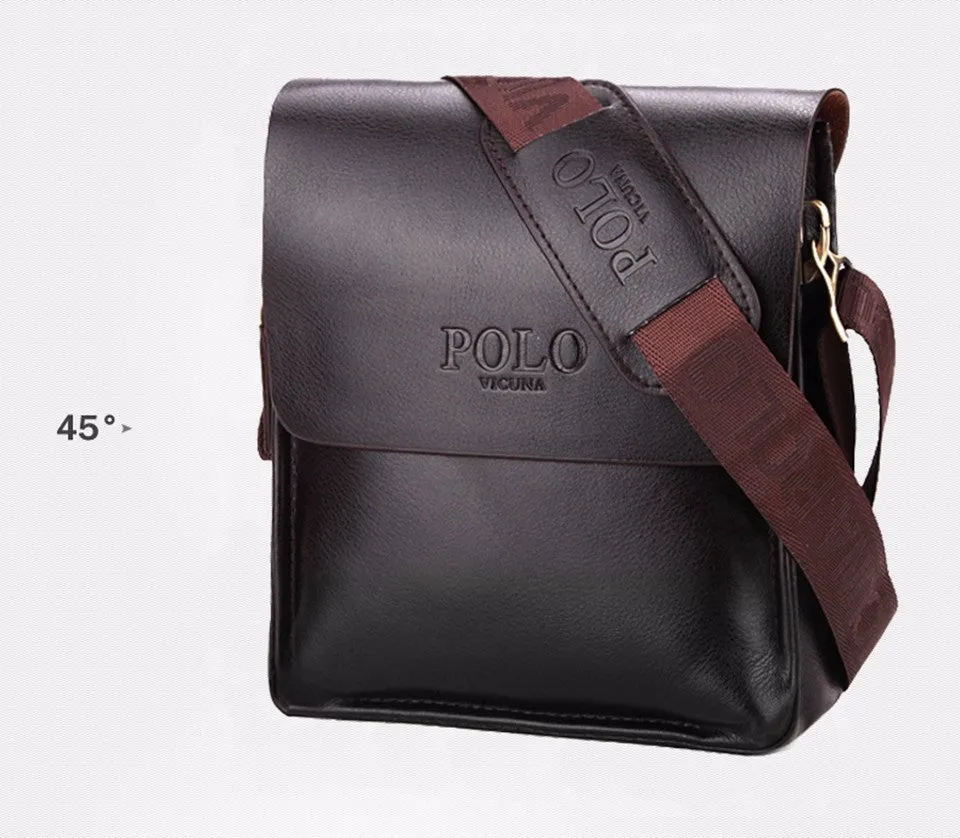 VICUNA POLO Famous Brand Leather Men Bag Casual Business Leather Mens Messenger Bag Vintage Men's Crossbody Bag bolsas male