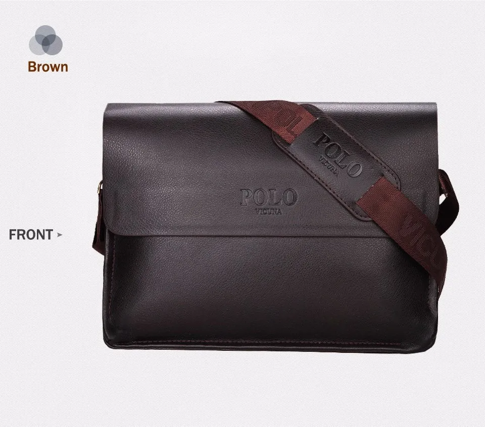VICUNA POLO Famous Brand Leather Men Bag Casual Business Leather Mens Messenger Bag Vintage Men's Crossbody Bag bolsas male