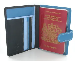 Visconti Rainbow Passport Holder RB75 Blue Multi